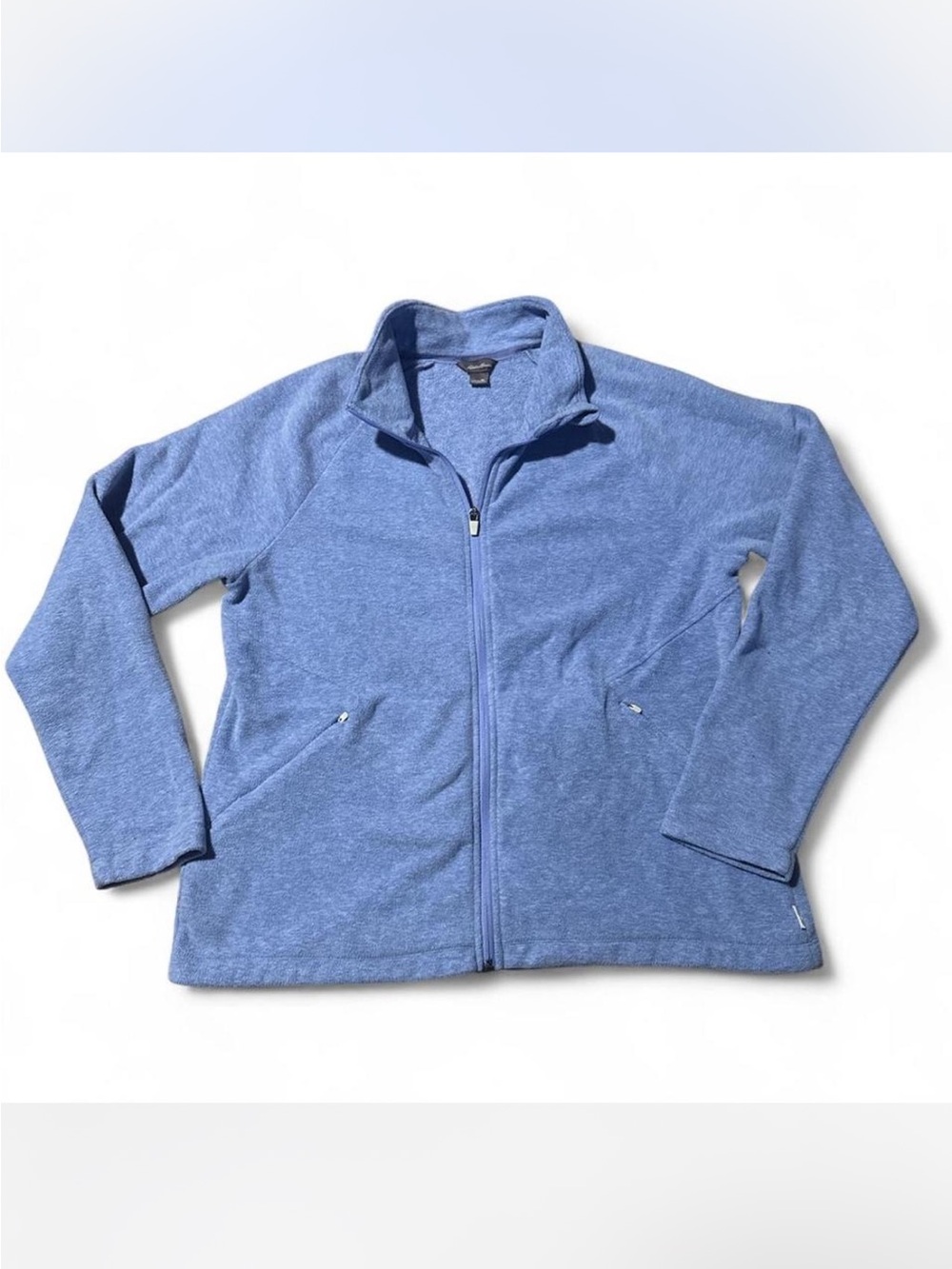 Eddie Bauer Women’s Light Blue Full-Zip Fleece Jacket